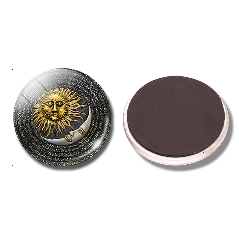 Солнце Луна 30 мм магнит на холодильник солнце средневековая Этническая Бохо
