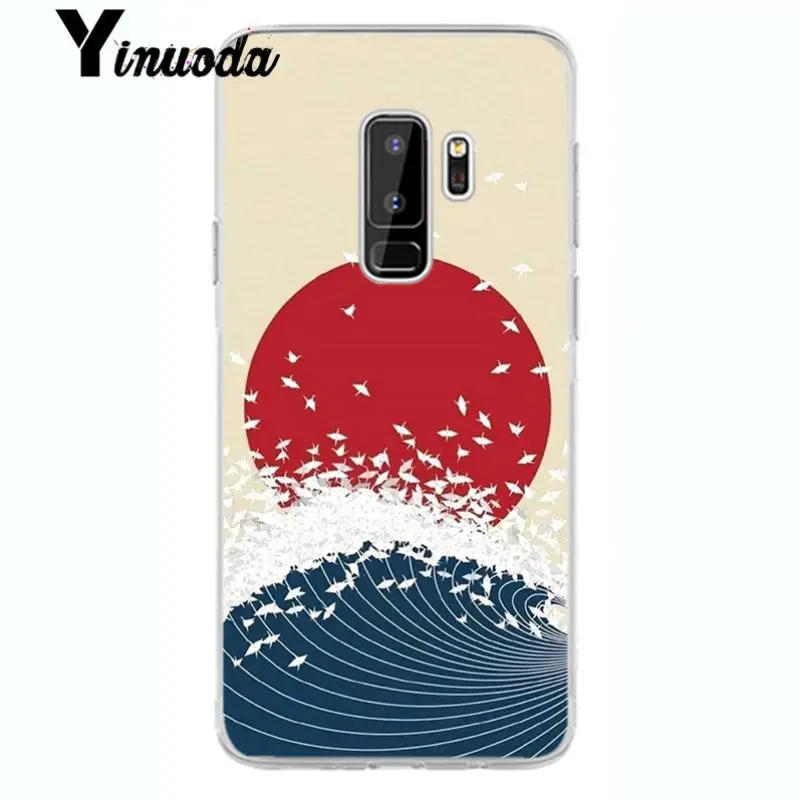 Yinuoda Wave Art японский зеленый Ил Новое поступление Прозрачный чехол для мобильного