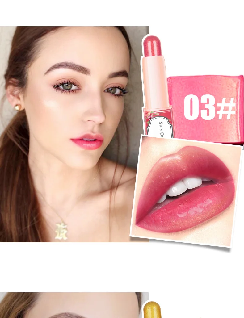 Kissbeauty, 6 цветов, Увлажняющая губная помада, ручка, Золотая помада, легко носить, Питательная, долговечная, водостойкая, не оставляющая следов, 1 шт