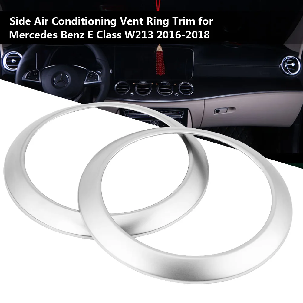 2 шт. автомобиля сбоку Кондиционер Vent Ring Frame Cover N/A отделка для Mercedes Benz E Class W213 2016 2017