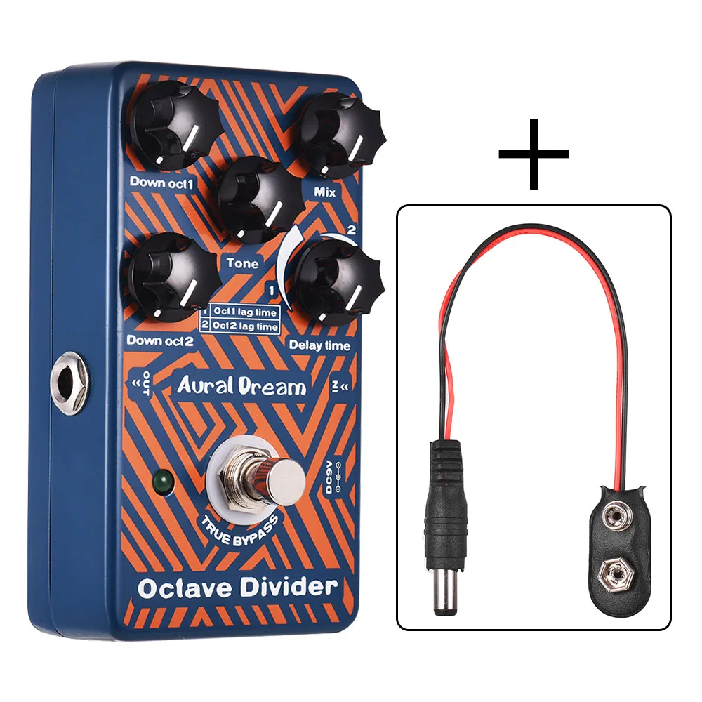 

Polyphonic Octave Guitar Effect Pedal Aluminum Alloy Shell True Bypass