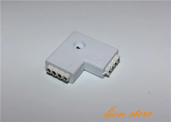 5 шт./лот 10 мм 4pin L тип RGB led разъем беспроводной для 5050 полосы света не нужно паять