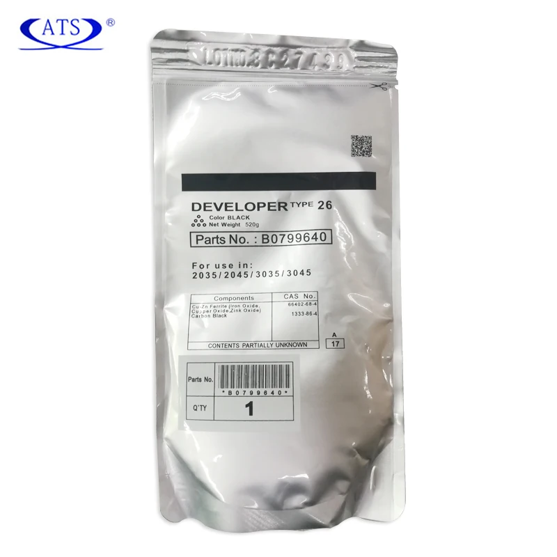 520g черный разработчик порошок Тип 26 B0799640 для Ricoh Aficio 2035 2045 3035 3045 совместимый AF2035