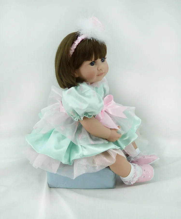 Кукла реборн Реалистичная для девочек мягкая виниловая силиконовая кукла