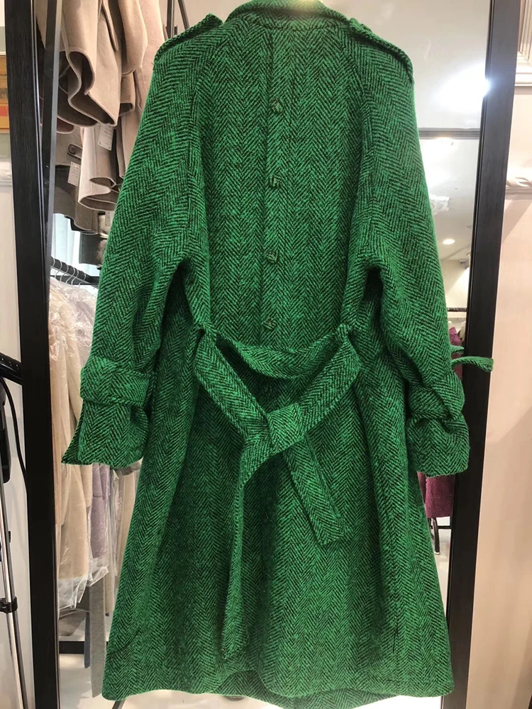 Женское пальто manteau femme hiver, длинное шерстяное пальто, толстая верхняя одежда, Корейская шерсть, женские пальто, зима, шерстяная куртка