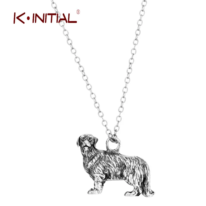 Kinitial 1 шт. 3D реалистичное ожерелье золотистого ретривера Подвески животное