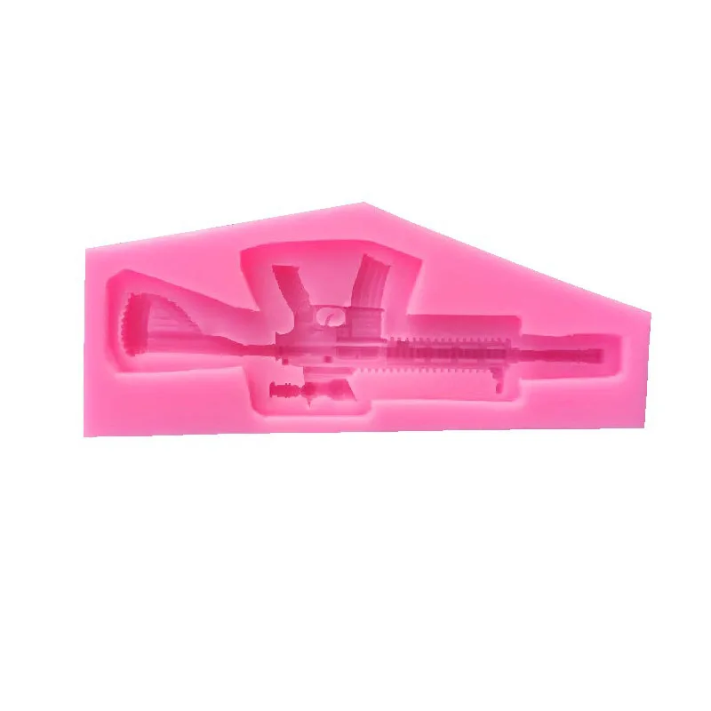 Sniper Rifle Model Gun Fondant Molds Liquid Silicone Soap Clay Mold DIY Cake Decor Chocolate Candy Cookie Ice Mould Baking Tool | Дом и сад