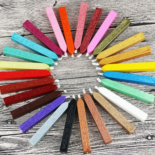 High quality 26pcs/lot Vintage Cord Wick Sealing Wax Sticks Seal stamps Letter Wedding Invitations grape wine | Дом и сад