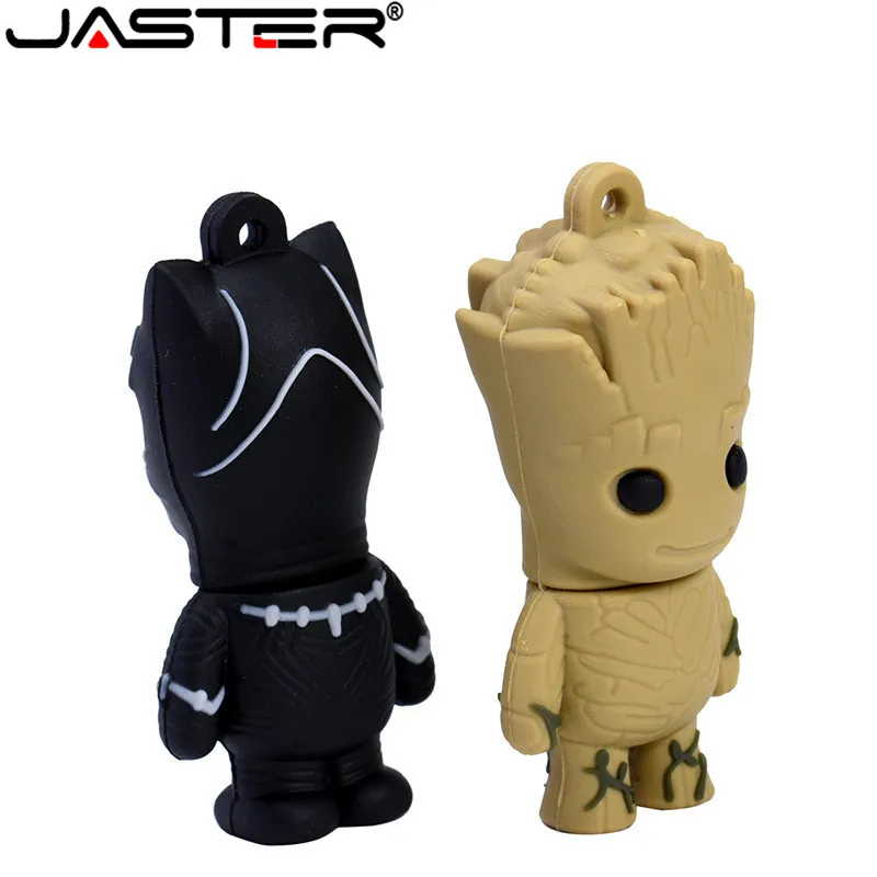 JASTER Marvel Comics Черная пантера Дэдпул USB 2,0 флеш-накопитель Миньоны карта памяти Флешка 4 ГБ 16 ГБ 32 ГБ 64 ГБ подарок