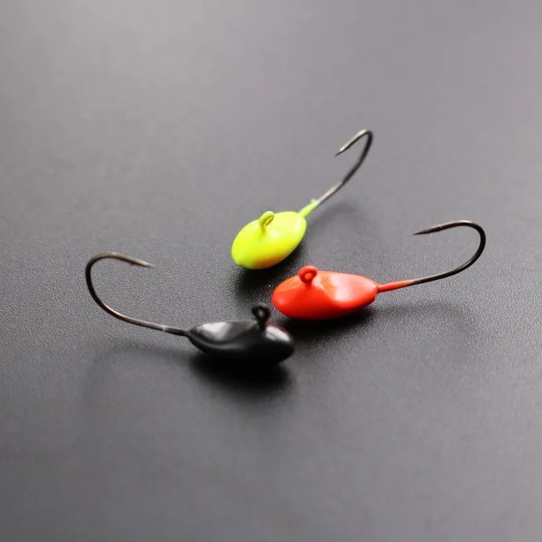 5 шт./лот рыболовные приманки с головой смешанных цветов для рыбалки 1 г крючок