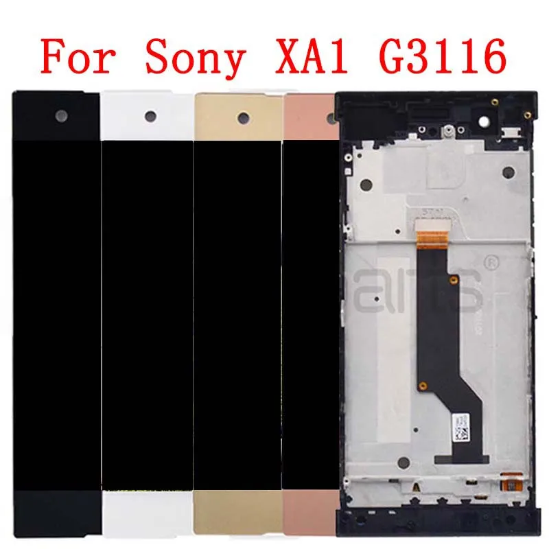 Для Sony Xperia XA1 ЖК-дисплей сенсорный экран дигитайзер G3116 G3121 G3112 сборка с рамкой