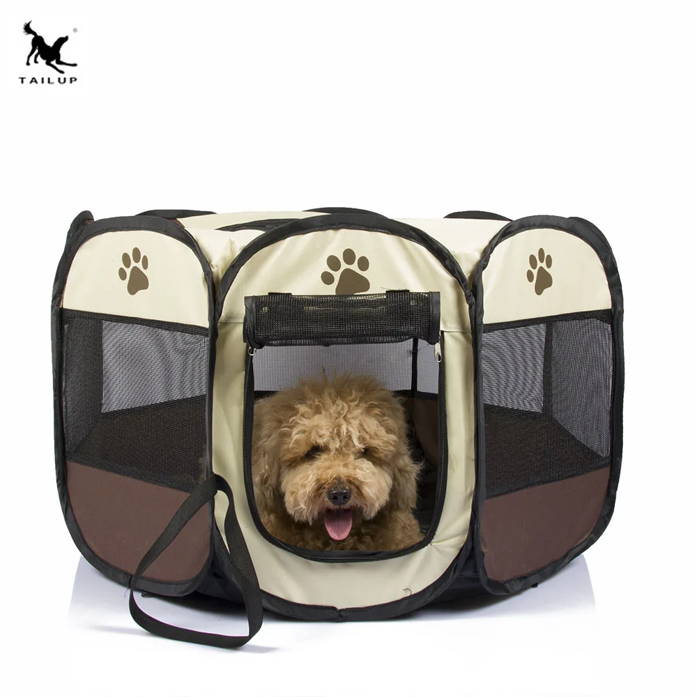 Складная палатка для домашних животных клетка дома собак кошка манеж щенков