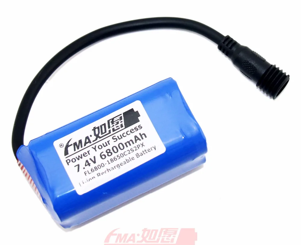 Япония NCR18650B 7,4 V 6800 mAh Защищенный Литий-ионный аккумулятор для велосипеда свет 2S2PM