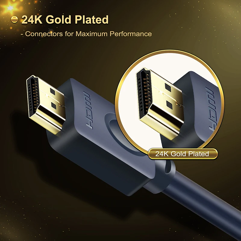 CABLETIME Кабель HDMI-DVI 24+ 1 pin Bi-direction Pro Высокоскоростной HDMI DVI кабель Full HD 2,0 для Xbox Blu-Ray плеера HDTV C119