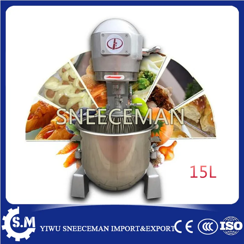 Многофункциональная тестомешалка из нержавеющей стали 15 л|dough kneading machine|kneading machinemixer dough |
