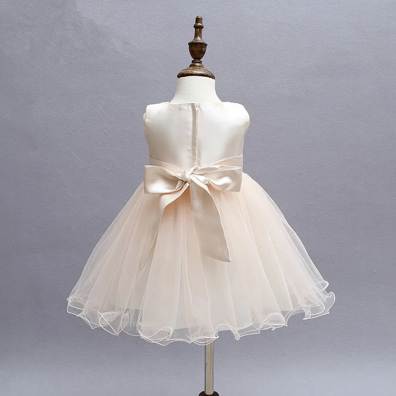 Розовые платья для новорожденных девочек с бисером принцессы платье-пачка на 1