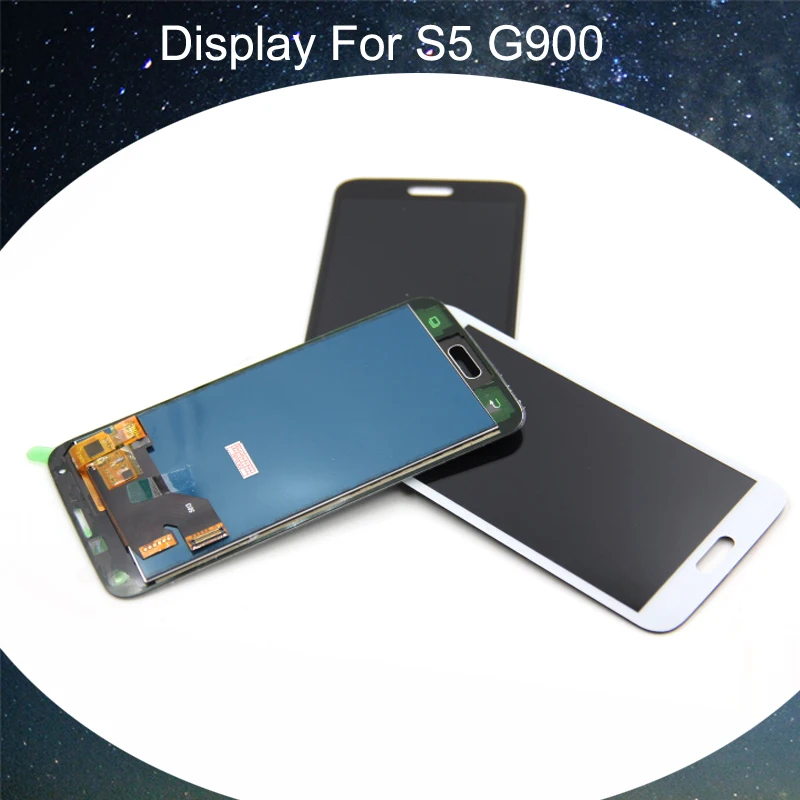 ЖК дисплей G900 совместимый с Samsung Galaxy S5 G900F дигитайзером сенсорный экран в сборе SM