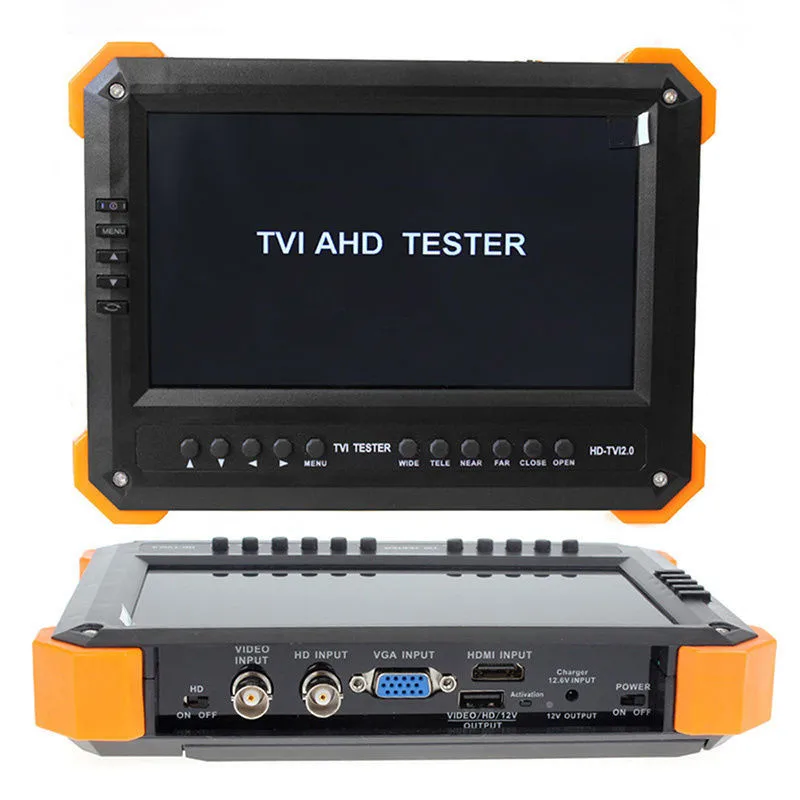 Тестер камеры kaycube 7 дюймов TVI AHD CCTV тестер монитор аналоговый HD TVI2.0 AHD2.0 1080P тестирование камеры VGA HDMI вход X41TA