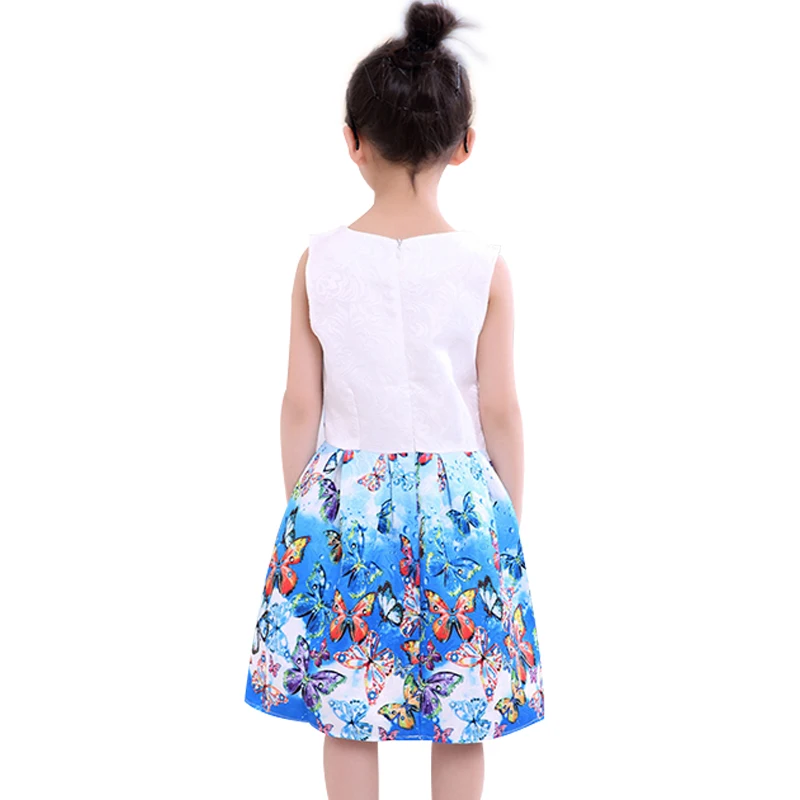 Amuybeen 2017 Kids Summer Dresses For Girls Princess Casual Print Pattern Party Elsa Dress Children Clothes Baby Girl | Детская одежда