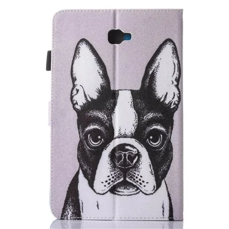 Животное кошка сова Собака Панда из искусственной кожи флип чехол для Samsung Galaxy Tab A A6 10,1 T585 T580 T580N чехол для планшета с подставкой Чехол