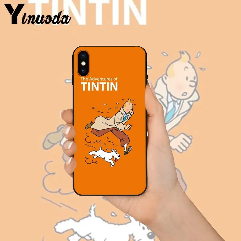 Yinuoda «Приключения Тинтина» Новинка чехол для телефона Fundas чехол для Apple iPhone 8 7 6 6S Plus X XS MAX 5 5S SE XR чехол