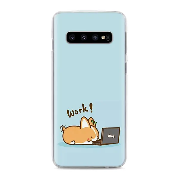 01 Каваи Шиба корги собака чехол s для samsung Galaxy S10e S10 S8 S9 Plus M10 M20 M30 A50 S6 S7 Edge жесткий чехол - Цвет: 01