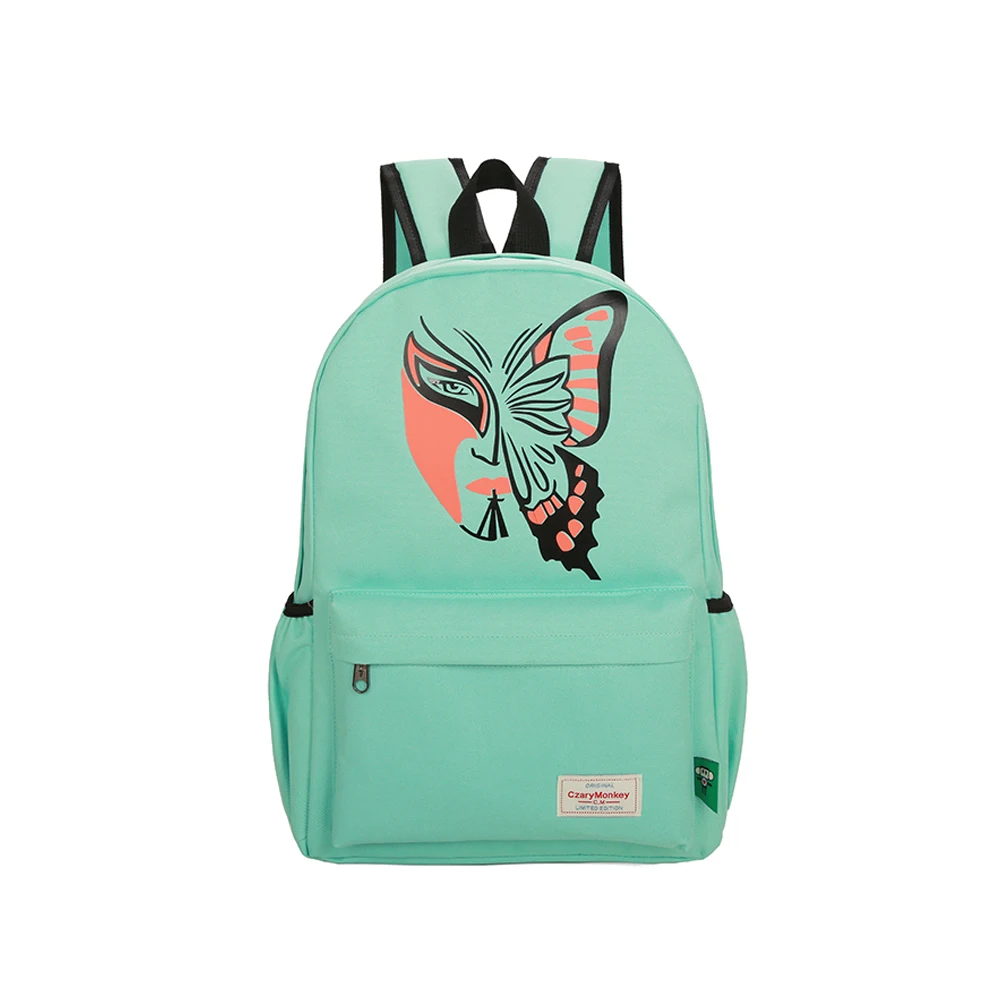 Новинка женские рюкзаки с принтом бабочки нейлоновая школьная сумка для девочек
