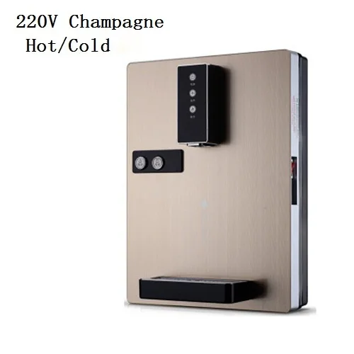 Champagne HotCold Многофункциональный Электрический диспенсер для горячей/холодной/ледяной воды 220 В настенный водонагреватель, охладитель воды, питьевой фонтан - Цвет: Champagne HotCold