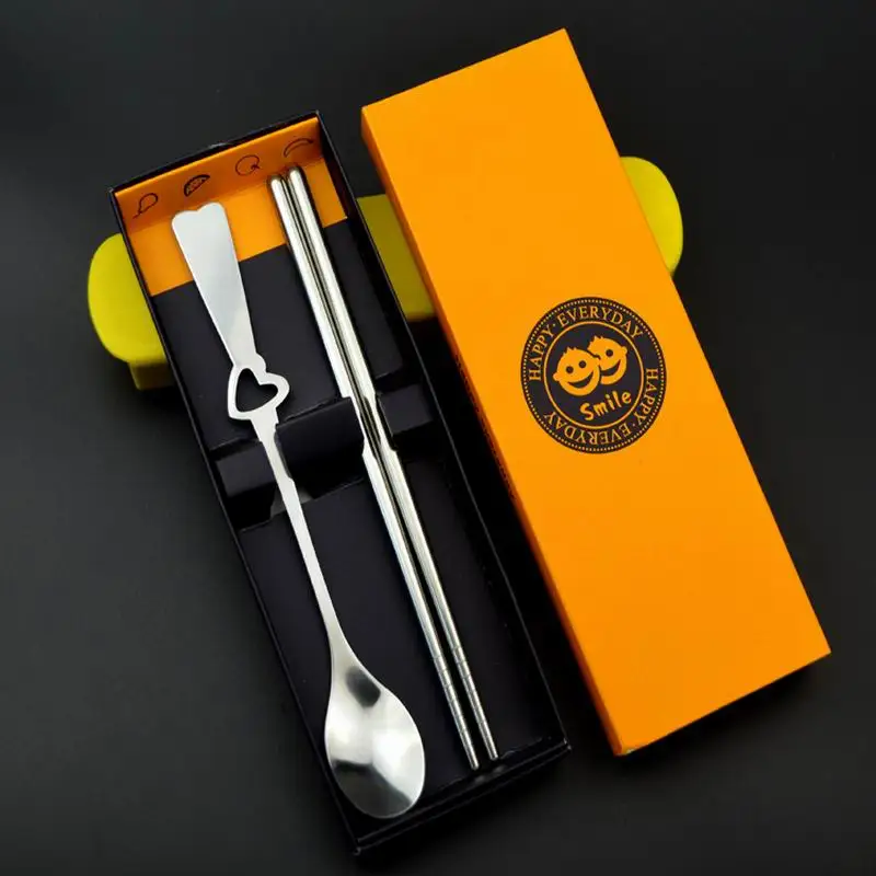 Free shipping 150Sets Wedding Favors Gifts Stainless-Steel Spoon and Chopsticks Set with Gift box packing | Дом и сад