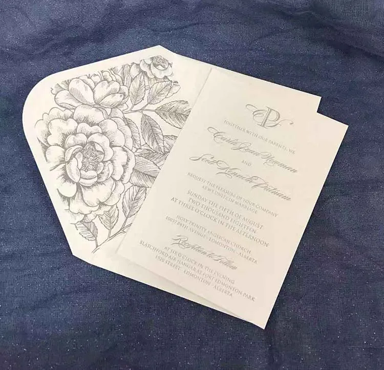 CA0886 простые свадебные приглашения с буквенным прессом|letterpress invitations|invitationsinvitation