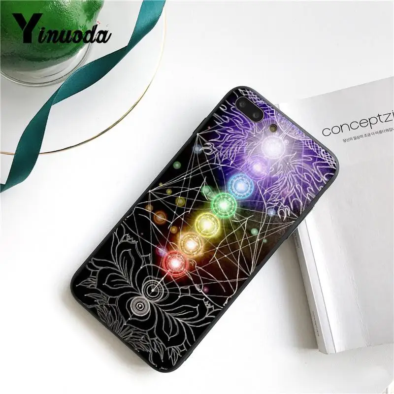 Yinuoda Мандала чакра настаиваем Йога Новинка Fundas чехол для телефона iPhone 8 7 6 6S Plus 5 5S SE