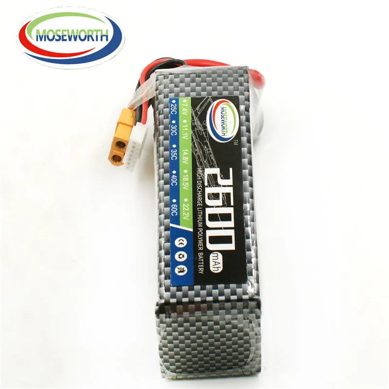 Аккумулятор Lipo 6S 22 2 в 2600 мАч 40C для радиоуправляемого вертолета автомобиля лодки
