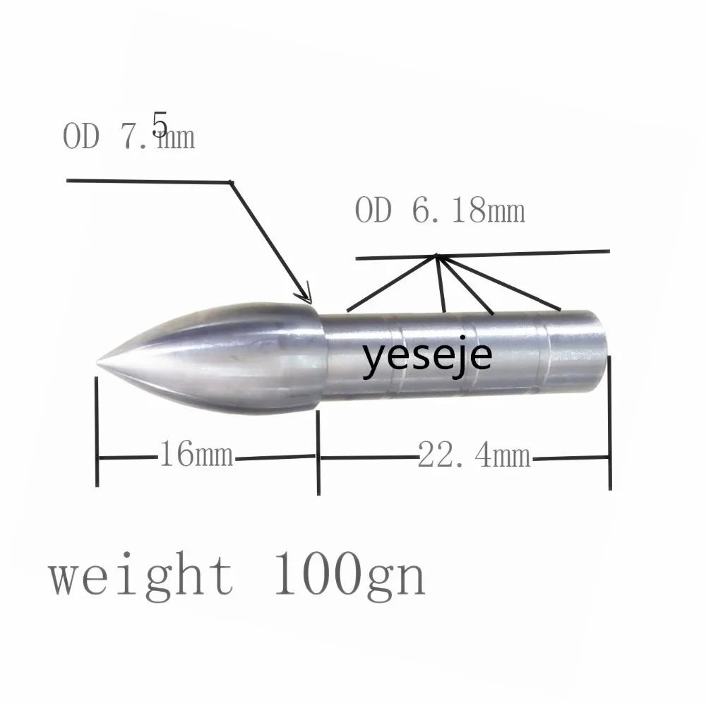 

Наконечники для стрельбы из углеродного волокна, 6 шт, внутренний диаметр 6,2 мм, внешний диаметр 7,5 мм, для композитного лука и арбалета