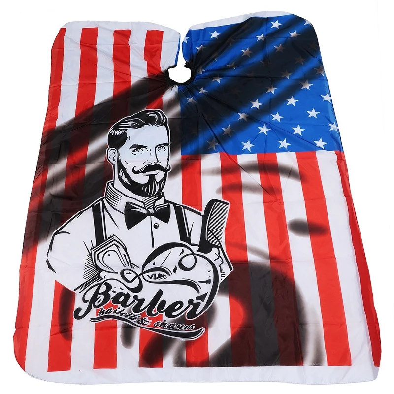 Водонепроницаемая ткань стрижка волос узор накидка для салона парикмахерской