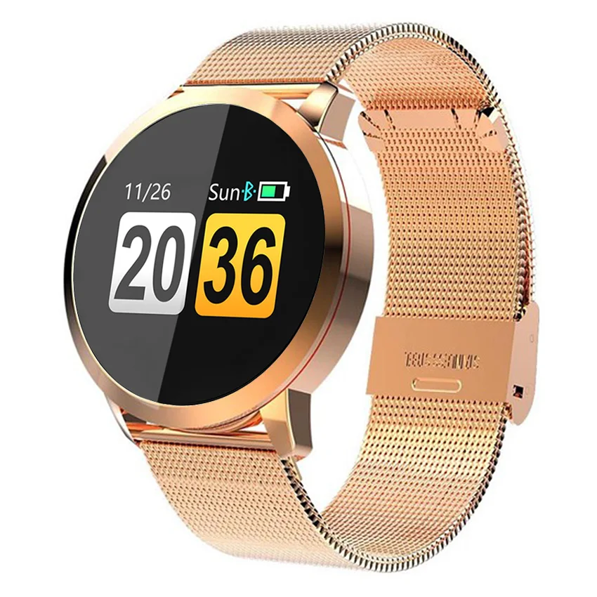 Спортивные наручные Смарт часы с цветным OLED дисплеем мужские Модные фитнес