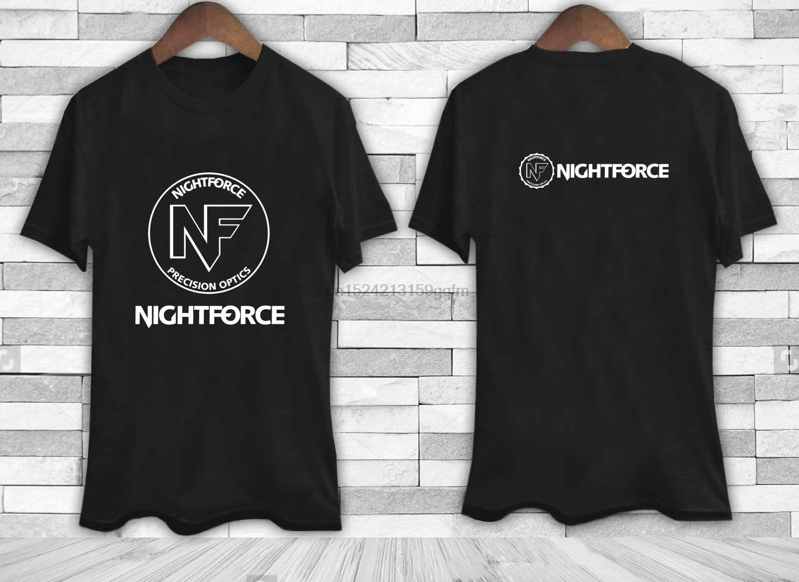 Nightforce Rifle Scope Logo Hunting Shooting Men Black Tee Shirt TShirt | Мужская одежда
