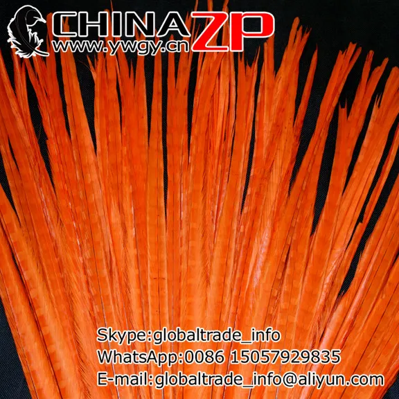 CHINAZP Factory Size from 16inch to 18inch (40-45cm) 100pieces/lot High Quality Natural Ringneck Pheasant Tail Feathers | Дом и сад