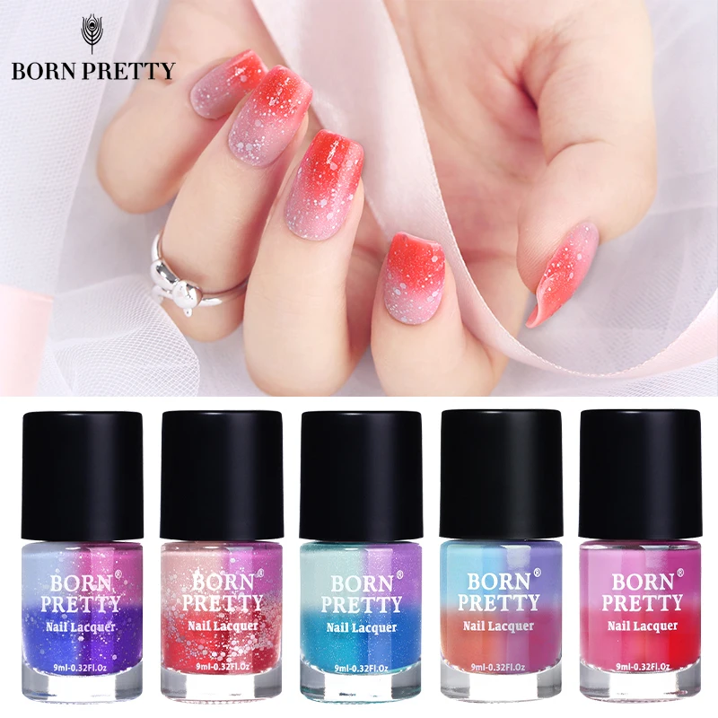 Лак для ногтей BORN PRETTY меняющий цвет 9 мл отшелушивается Термальный