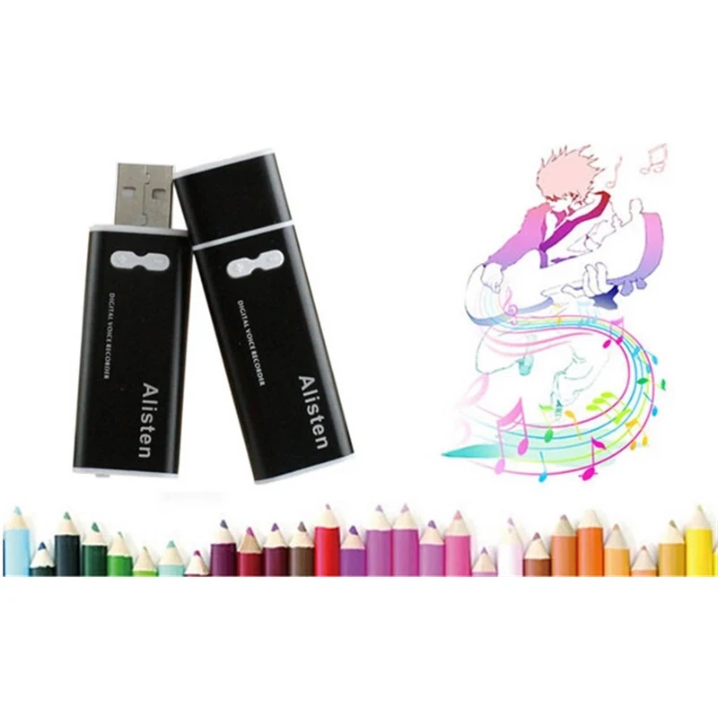 1 шт. мини 8 ГБ USB Голосовая активация цифровой Аудио Диктофон Профессиональный