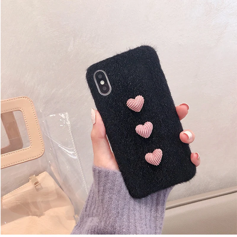 Чехол в форме сердца для мобильного телефона aplex IP6s/XS Max/XR/IPhoneX/8 plus/7 p женские