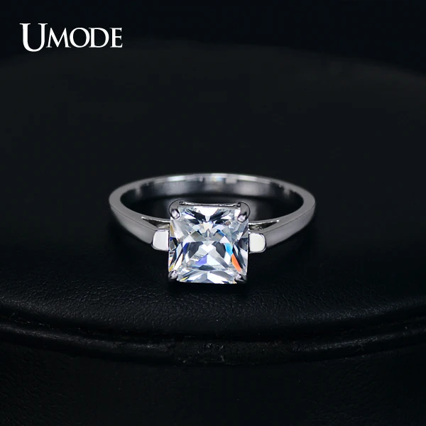 UMODE брендовые ювелирные изделия высшего качества Anillo CZ Ювелирные Белое