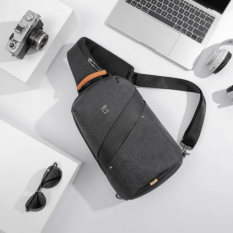 Сумка мессенджер Tangcool мужская с USB зарядкой и защитой от кражи|Сумки-кроссбоди| |