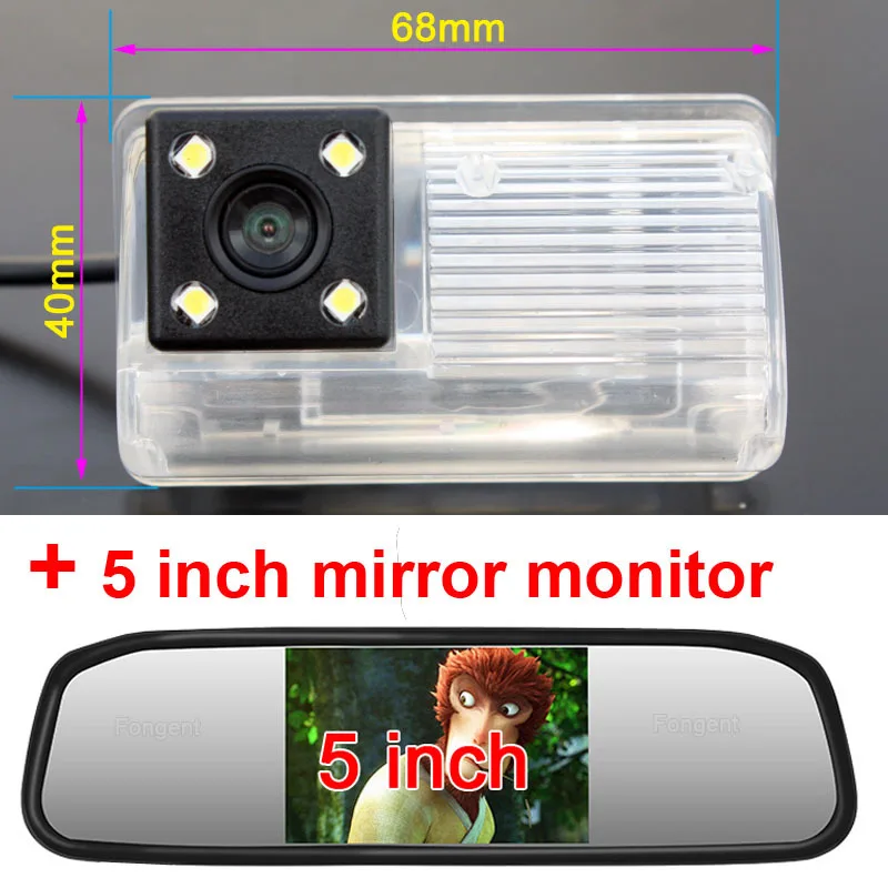 with monitor 3 Для Toyota Corolla E120 для BYD F3 для Lifan 620, автомобильная беспроводная камера заднего вида, Vehile, автомобильные мониторы, автомобильный комплект - Название цвета: with monitor 3