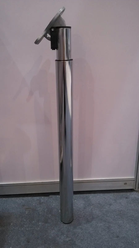 Dia60* H715-1100mm складной регулируемый по высоте стол скамья Топ ноги хром RV складной скрытый бар