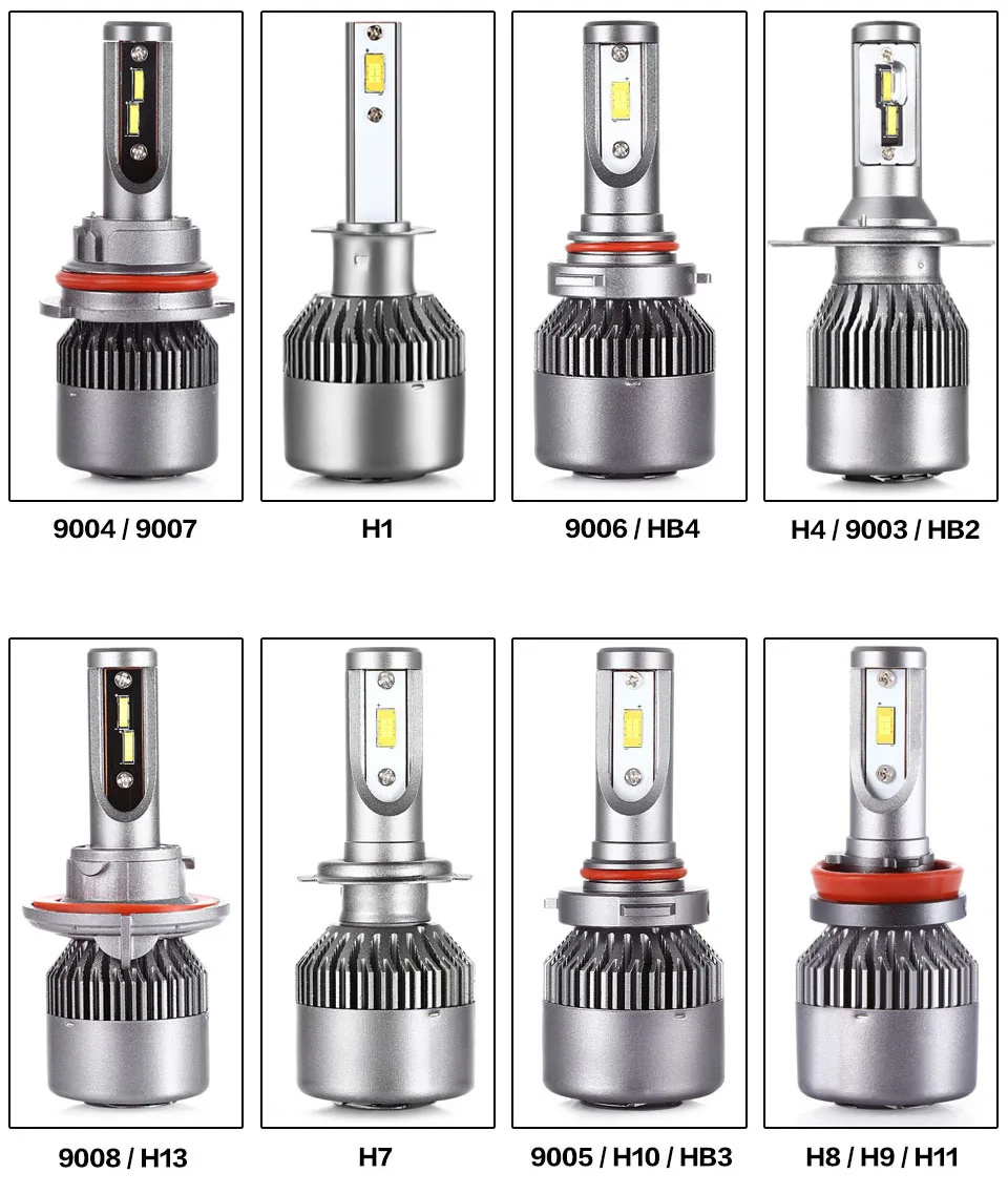 V7S 120W 14000LM H1 H3 H4 H7 H11 H13 9004 9005 9006 9007 5202 880 H15 светодиодный фар Сеул чипы CSP Авто HID Мощность