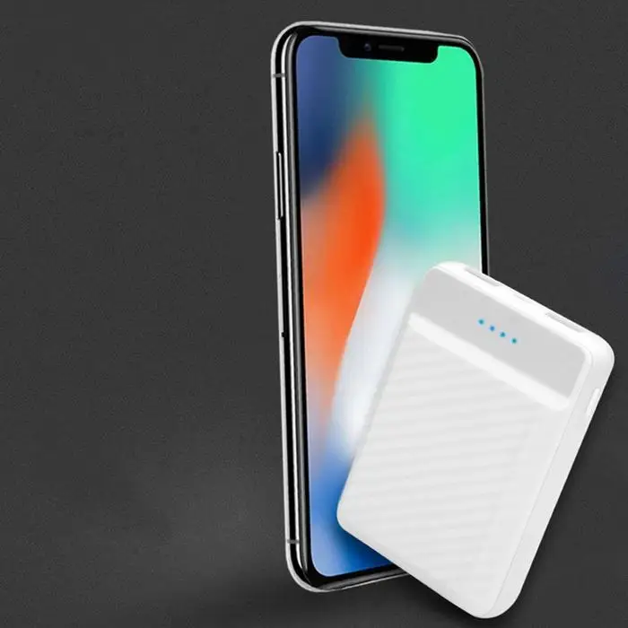 Мини Внешний аккумулятор 20000 мАч Двойной USB портативный зарядный ЖК дисплей