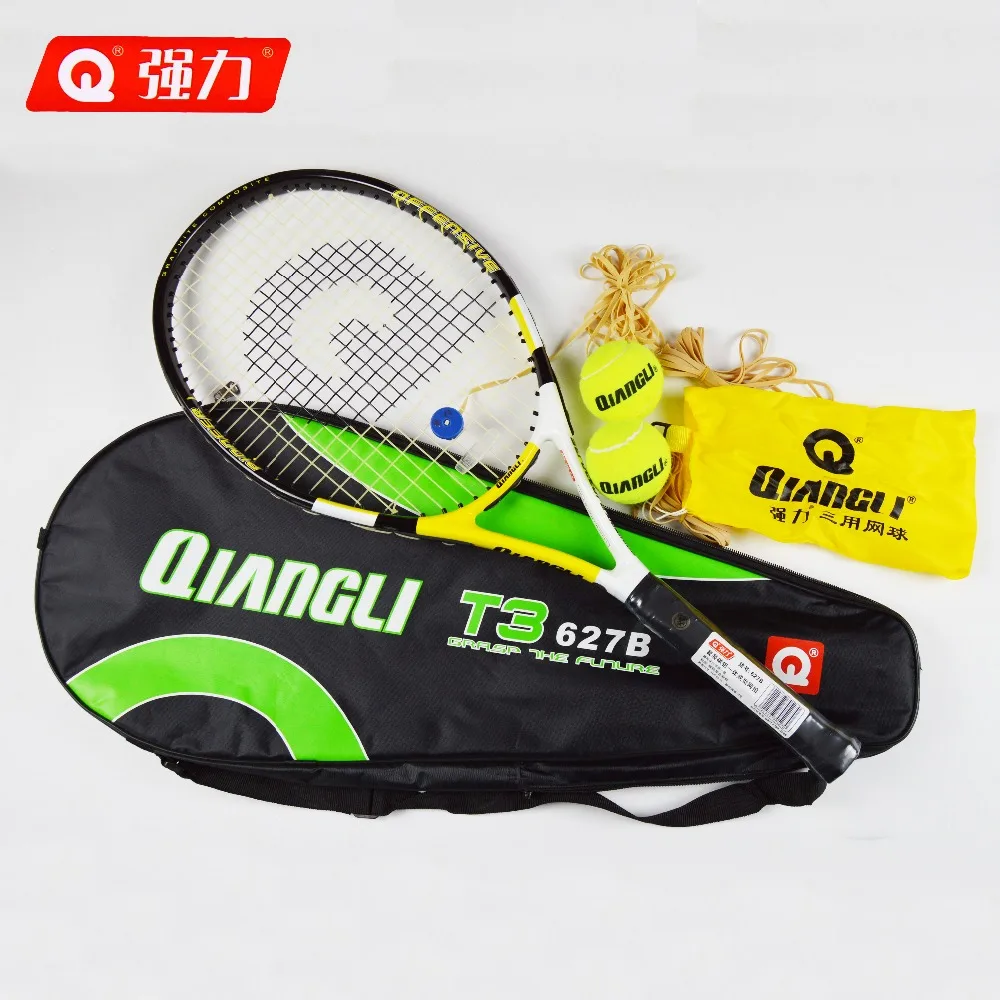 Оригинальная Теннисная ракетка Qiangli 627B tenis masculino из углеродистого алюминия для