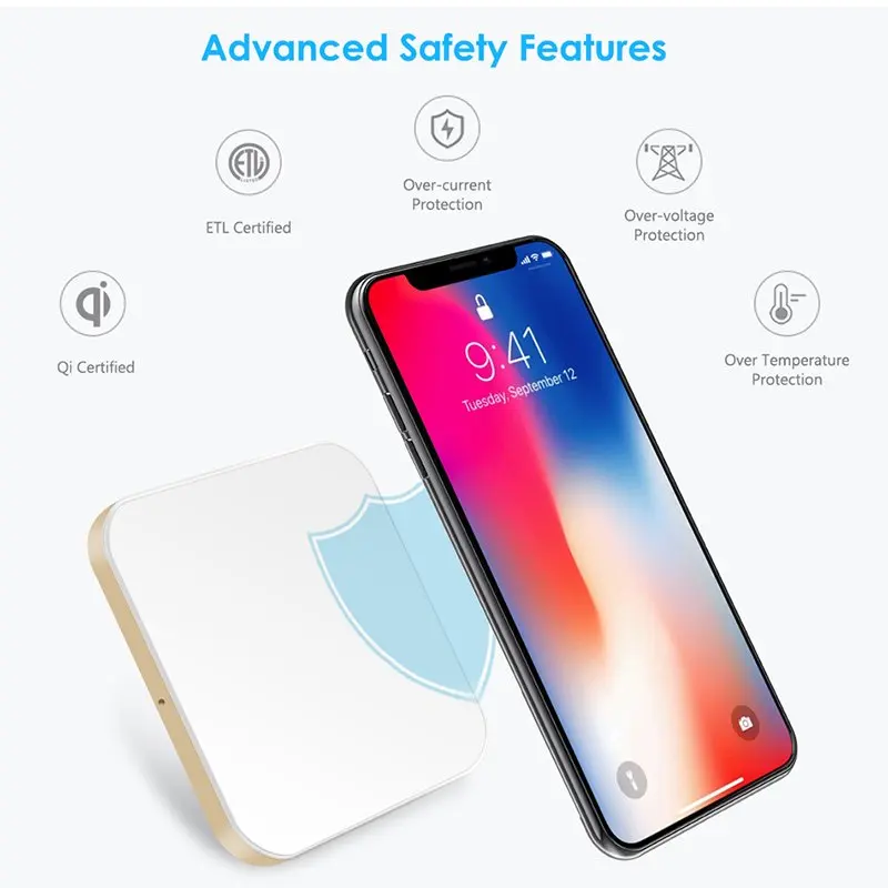 Беспроводное зарядное устройство Qi Receiver для Huawei Honor 8C 8X Max 9 Lite 10 универсальное