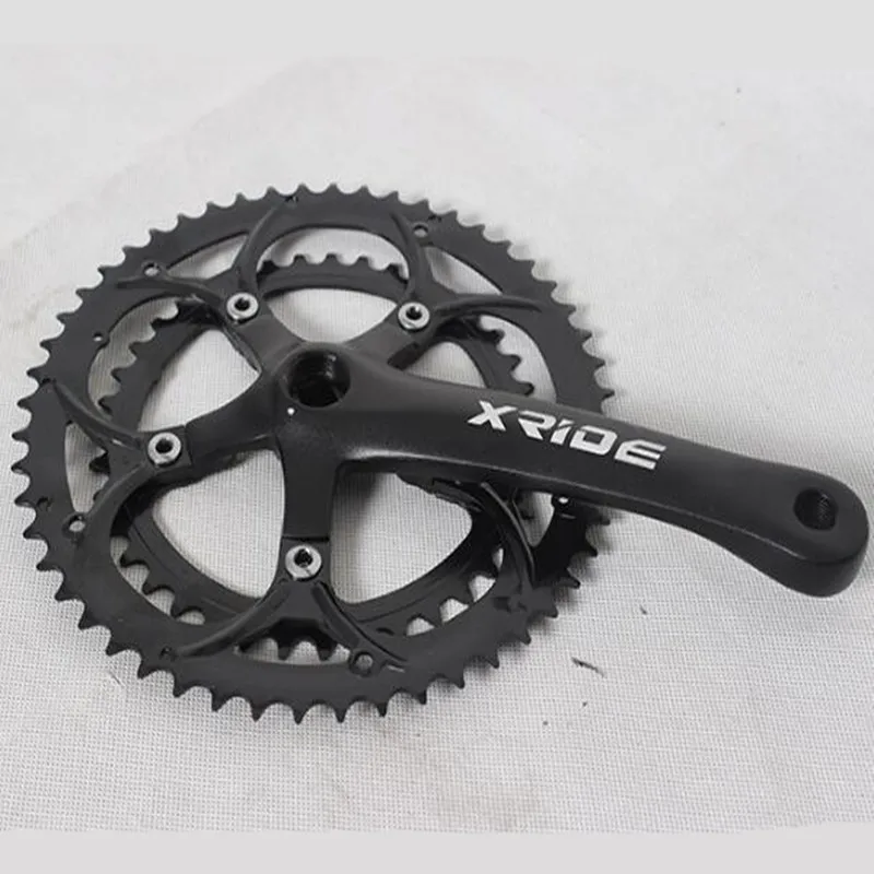 

Q703 Bicycle Crank & Chainwheel 14/16/ 18 speed teeth plate 52T / 39T road bike folding car big tooth plate crank 2 pieces