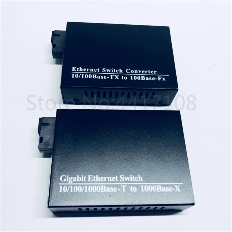 10/100 м Быстрый Ethernet коммутатор конвертер 20 км волоконно оптический медиа